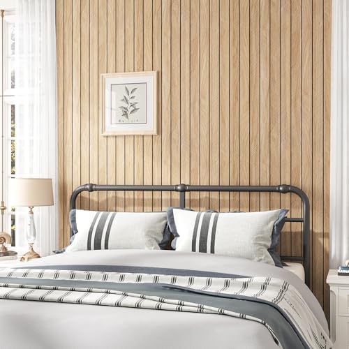 VEELIKE Herringbone Wood Wall Panels Peel and Stick Natural Oak Wood Slat - Image 3