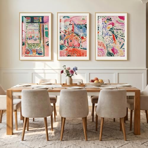 Large Framed Matisse Colorful Canvas Wall Art - Image 3