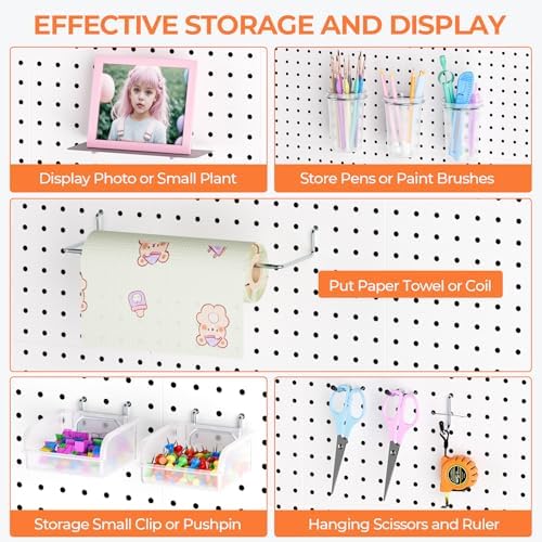 INCLY 90PCS Metal Peg Board Kit - Image 5