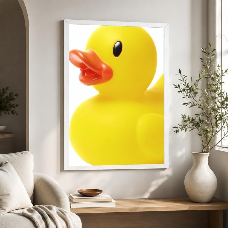 InkFlow Posters Yellow Rubber Duck Canvas Poster - Image 6