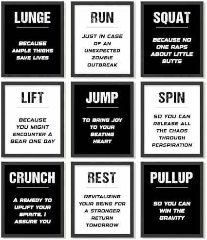 97 Decor Home Gym Wall Art by 97Decor