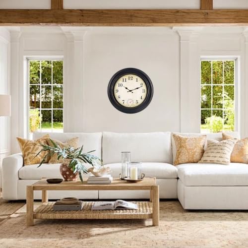 Wall Clock Battery Operated Silent Vintage Wall Clocks - Image 4
