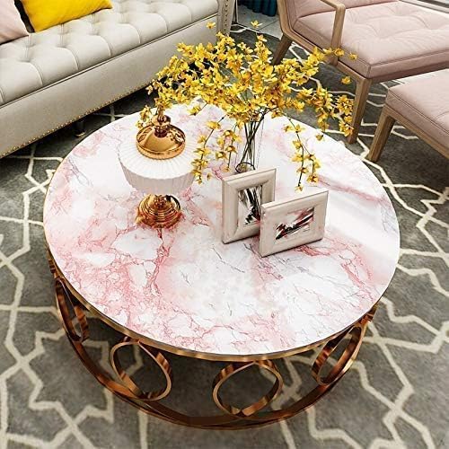 tiltil Glossy White/Pink Marble Contact Paper Granite Wallpaper 15.8"×78.7" - Image 7