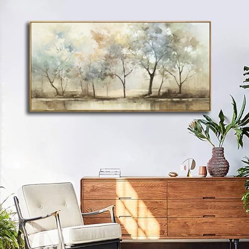 VHMING Abstract Wall Art Artwork Retro Trees Pictures Decor Canvas Painting - Image 5