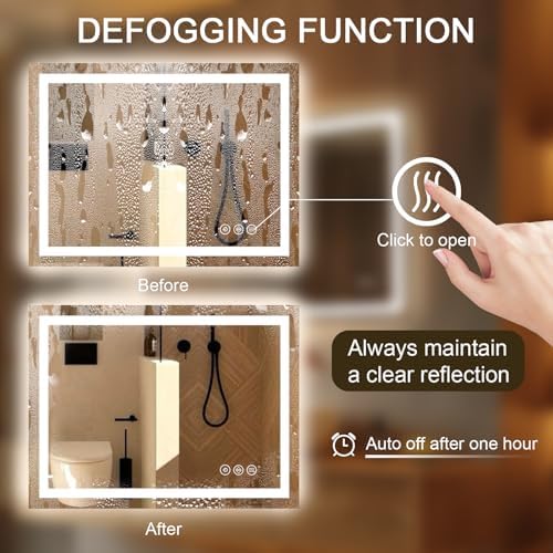 24×32 LED Bathroom Mirror with Lights - Image 5