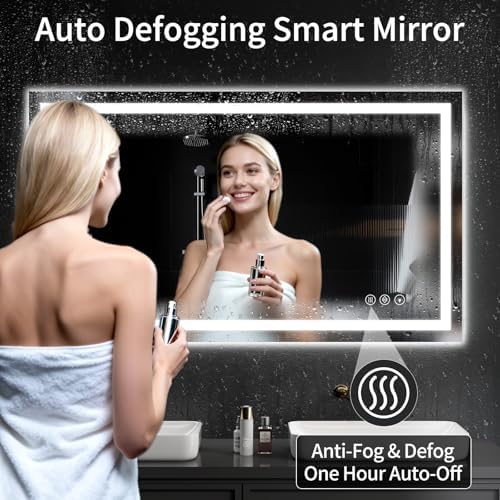 24"x48" Lighted LED Bathroom Mirror - Image 3