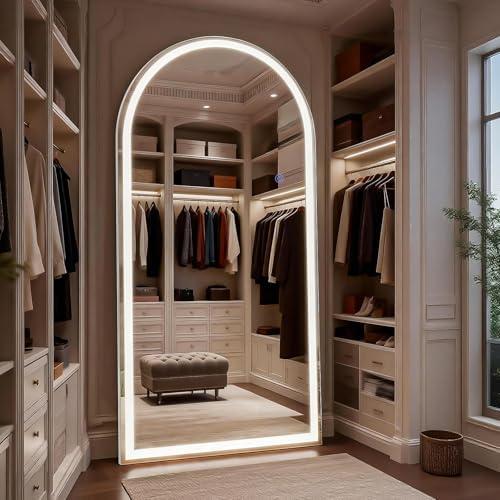 VooBang 71"x32" Large LED Arched Mirror Full Length by VooBang