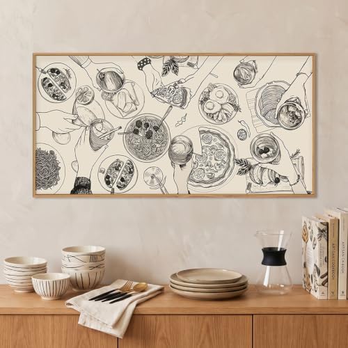 Large Vintage Cheers Bar Wall Art Framed Canvas Set -20"x40" by Ausril