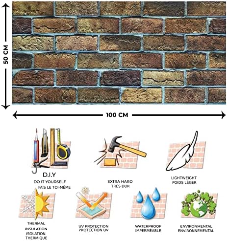 Dundee Deco 3D Wall Panels Faux Brick - Image 7