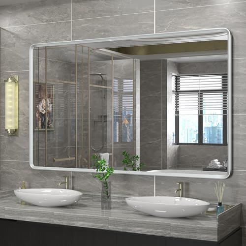 60x36 Silver Mirror for Bathroom by GOLOMO