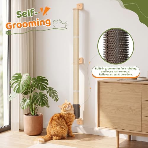 Wall Mounted Cat Scratching Post 60 Inch Tall - Image 5