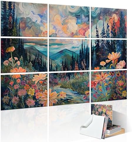 9 Pack Art Acoustic Panels by ENSEPST