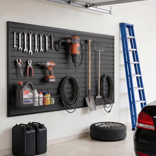 SMARTSTANDARD PVC Slatwall Panel 4x8 FT, PVC Garage Wall Organizer System - Image 4