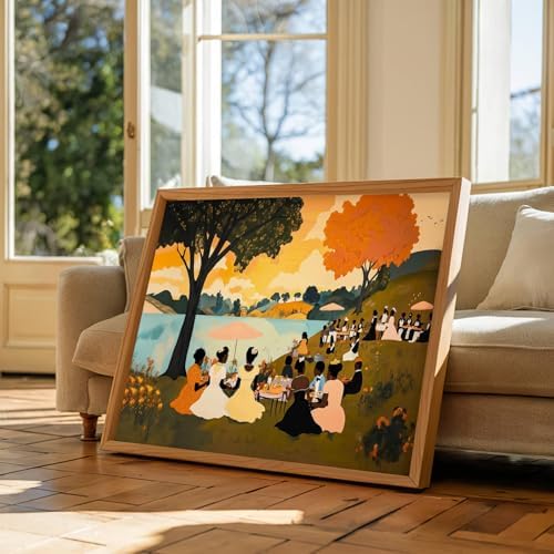 African American Poster Community Lakeside Picnic Poster 16x24Inch Unframed - Image 6