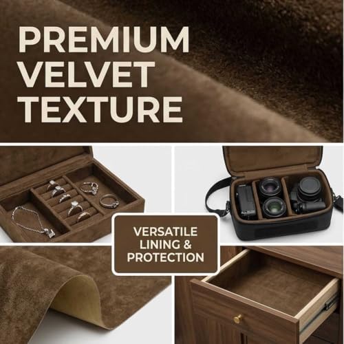 Self Adhesive Velvet Liner Roll, Peel and Stick Flock Premium Iced Pattern - Image 3