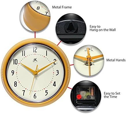 Infinity Instruments Retro Wall Clock - Image 5