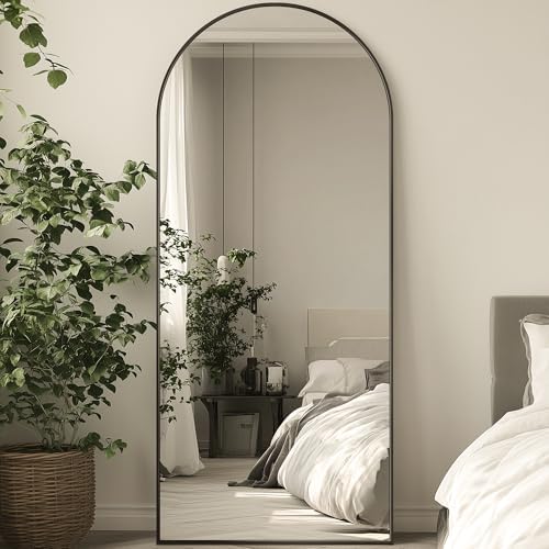 71"x28" Arched Full Length Mirror, Standing Floor Mirror - Image 3