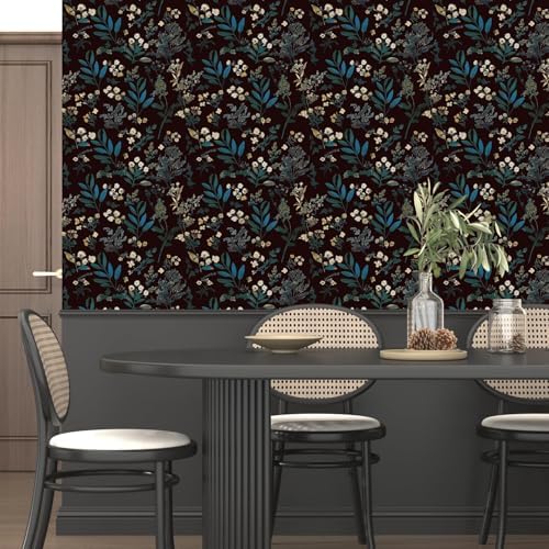 Laatse Vintage Floral Peel and Stick Wallpaper 17.5'' x 118'' - Image 4