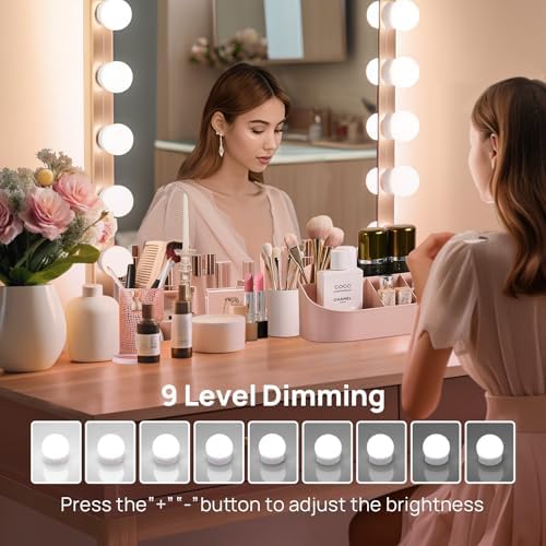 Consciot LED Vanity Lights for Mirror, Hollywood Style 10 Dimmable Bulbs - Image 4
