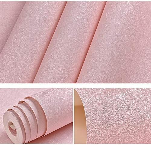 Cohoo Home Pink Wallpaper Peel and Stick Contact Paper Pink Silk 15.7”×118” - Image 3
