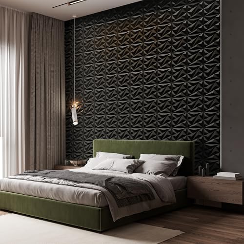 INMOZATA 3D Wall Panels, Diamond Textured PVC Accent Wall Panels - Image 5