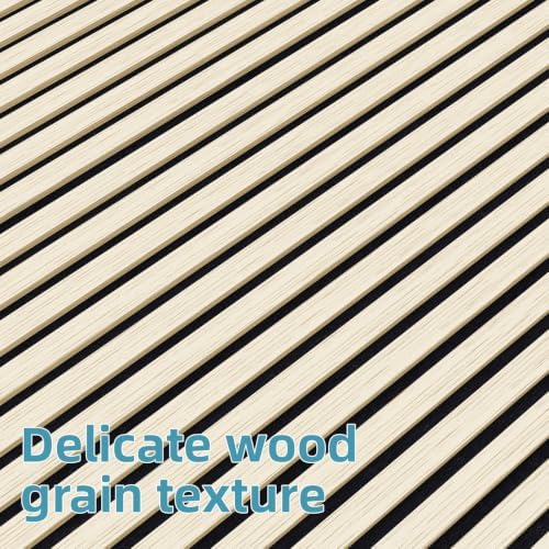 Wood Slat Acoustic Wall Panels, 4 Pack, 47.2 x 23.6 in - Image 6