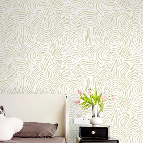 Dimoon 177" ｘ17.3 Modern Peel and Stick Wallpaper Boho Contact Paper White by DIYYOURMOON