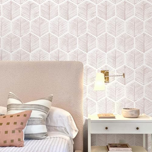 MelunMer Modern Peel and Stick Wallpaper Boho Contact Paper 17.3''×393'' - Image 2