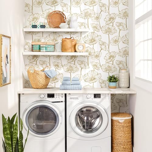Orainege Floral Peel and Stick Wallpaper Self Adhesive Contact Paper - Image 4