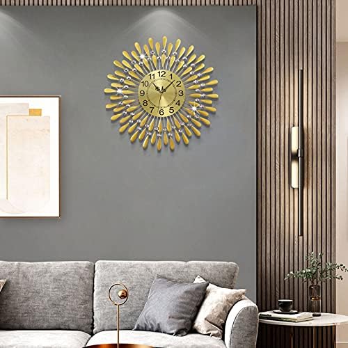 Large Wall Clock Metal Decorative Wall Clocks Silent Non-Ticking, Modern Art - Image 2