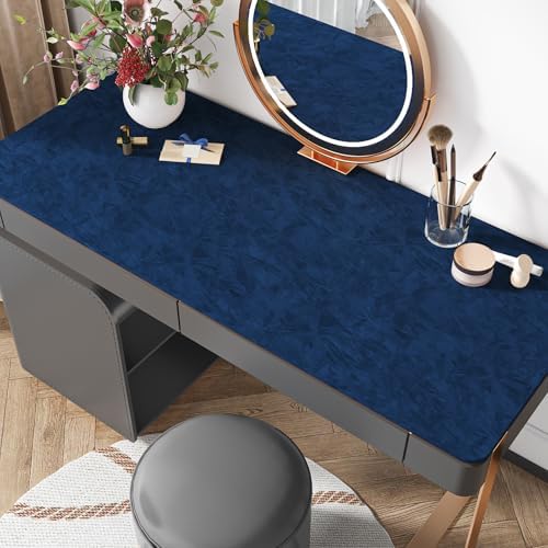 VEELIKE Navy Blue Velvet Fabric Sheet Self Adhesive Crushed Felt Drawer Liners - Image 5
