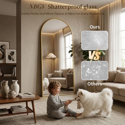 70"x27" Floor Mirror Full Length, Arched Full Length Mirror - Image 4