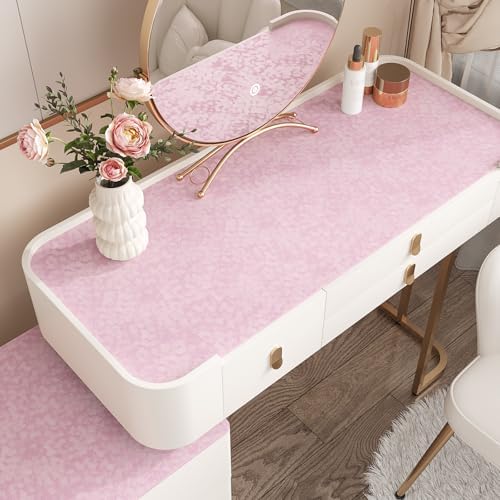 VEELIKE Self Adhesive Velvet Flocking Liner Soft Pastel Pink Mottled Felt - Image 6