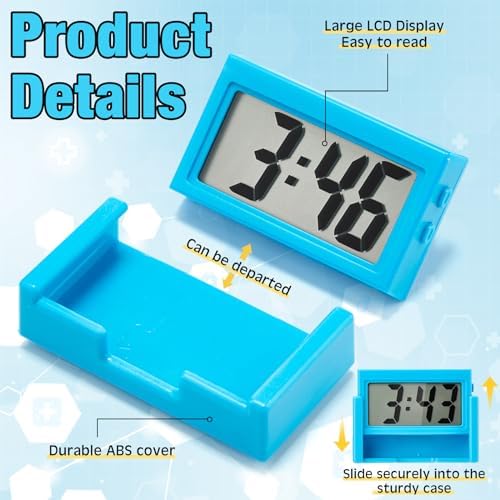 Frienda 3 Pieces Mini Small Digital Clock Stick On - Image 3