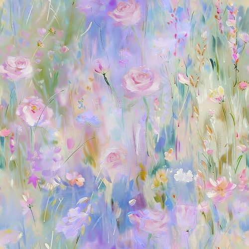 17.7"x197" Floral Peel and Stick Wallpaper Vintage Contact Paper Removable by Virefana