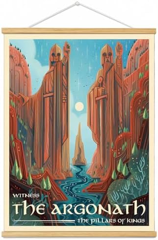 Middle Earth Landscape Wall Art Prints Canvas PaintingFantasy Posters, Wall by Meksular