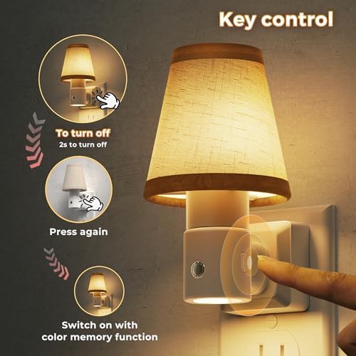 L LOHAS LED Night Lights Plug into Wall, Plug in Night Light Dimmable 100LM - Image 2