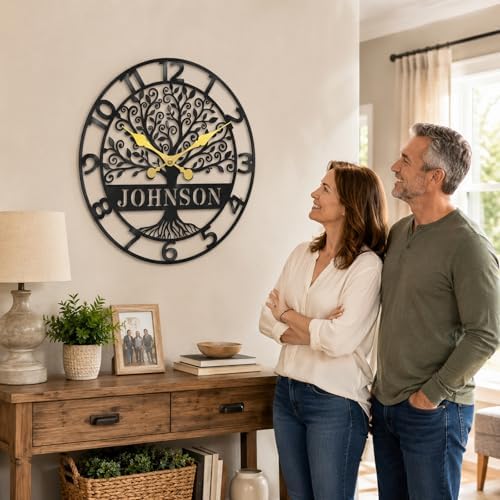 Personalized Metal Wall Clock - Image 2