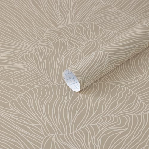 Heroad Peel and Stick Wallpaper Boho Brown Contact Paper 17.3"x393" Striped by HeroadBrand