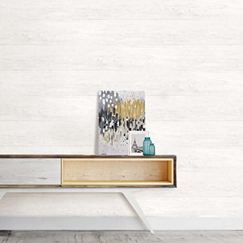 NuWallpaper Reclaimed Shiplap Peel and Stick Wallpaper, Self Adhesive Wall - Image 2
