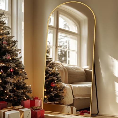 71"x32" Arched Full Length Mirror, Large Floor Mirror - Image 3