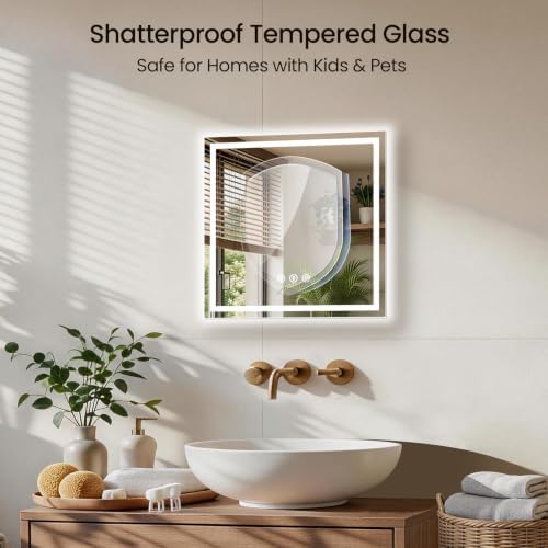 24"x24" LED Bathroom Mirror - Image 5