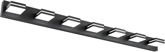 SineRise LED Modern Bathroom Vanity Light Fixtures, Matte Black Modern Acrylic by SINERISELIGHTING