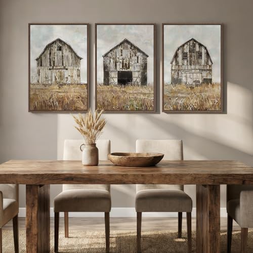 Large Framed Farmhouse Wall Art - Image 3