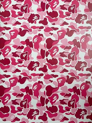 Pink Camouflage Contact Paper, Self-Adhesive Vinyl, 17.7x78 Inches by AINITAOCOM