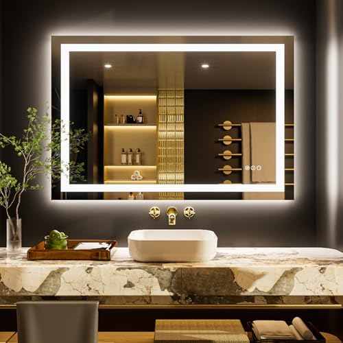 LOAAO 50"X34" LED Bathroom Mirror by LOAAO