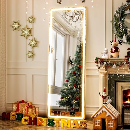 GLSLAND LED Mirror Full Length Standing by GLSLAND