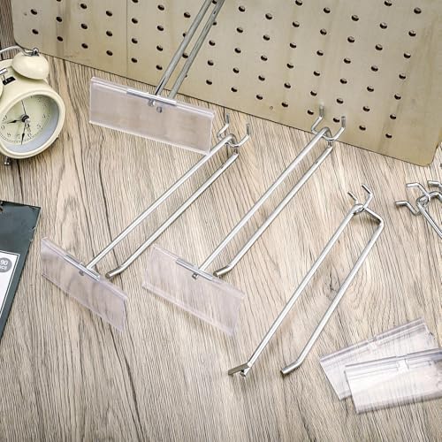 Tandefio 50 Pack Black Metal Peg Board Hooks - Image 6