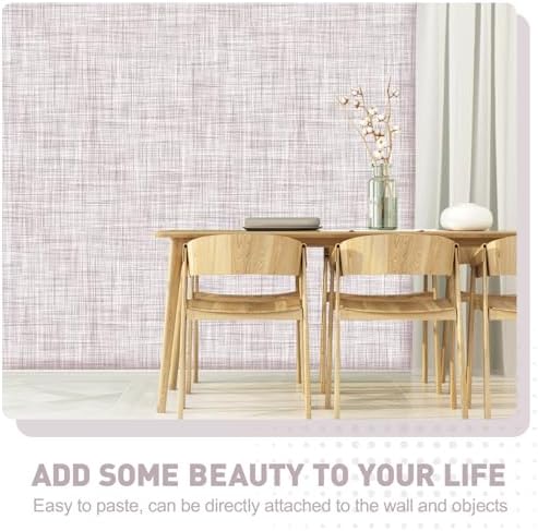 Light Brown Grasscloth Wallpaper Peel and Stick Wallpaper Texture Contact Paper - Image 6