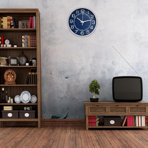 HZDHCLH 12 Inch Modern Wall Clock Battery Operated Silent Non Ticking - Image 4